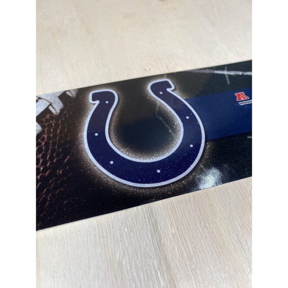 Indianapolis Colts Bumper Sticker Football NFL‎ Brand Glitter Design Licensed - Picture 2 of 5